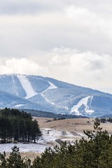 Hill of Tornik ski center near Zlatibor mountain