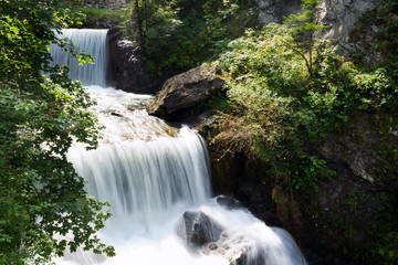 Waterfall on Talbach creek trail from Schladming to Untertal, Austria