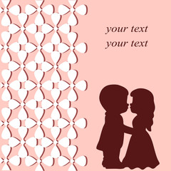Valentine's Day. Postcard for Valentine's Day.