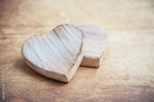 Coeur En Bois Décoratifs Symbole Damour Pour La St Valentin