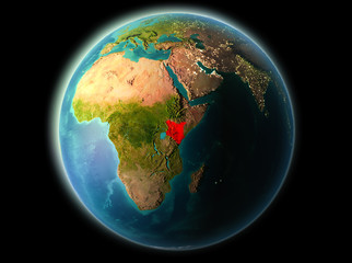 Kenya in the evening