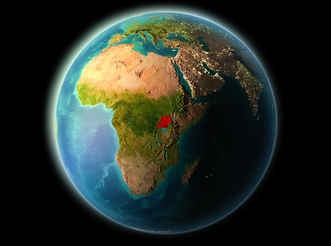 Uganda in the evening