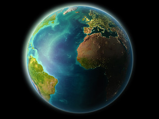 Gambia in the evening