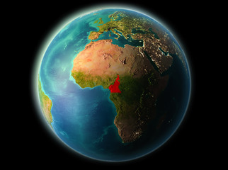 Cameroon in the evening
