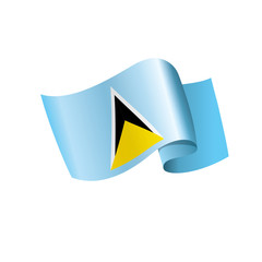 Saint Lucia flag, vector illustration