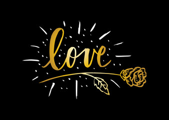 Love hand lettering