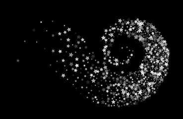 Stars twisted in swirl or vortex