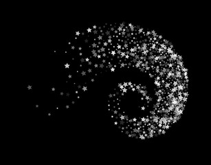 Stars twisted in swirl or vortex