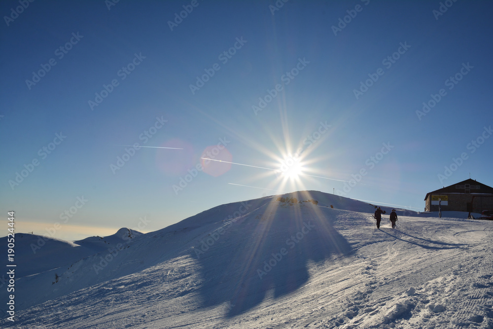 Canvas Prints Sport and recreation in Bucegi mountains, Cota 2000, Sinaia, Romania