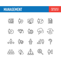 Management Line Icon