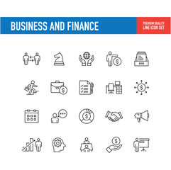 Business and Finance Line Icon