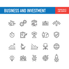 Business and Investment  Line Icon