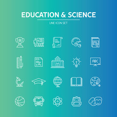 Education Science Line Icon