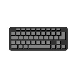 computer keyboard icon. vector and illustration