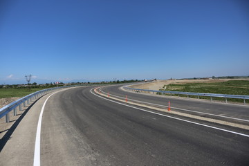 Fototapeta premium highway under the blue sky