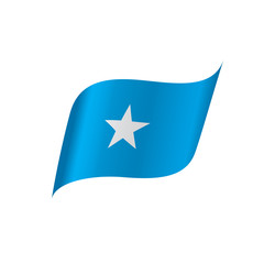 Somalia flag, vector illustration
