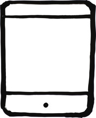 Tablet Computer White Board Illustration