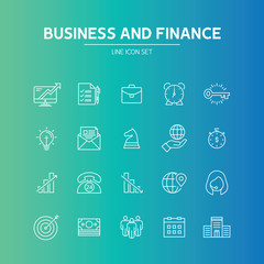 Business and Finance Line Icon