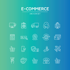 E-Commerce Line Icon