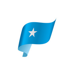 Somalia flag, vector illustration