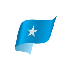 Somalia flag, vector illustration