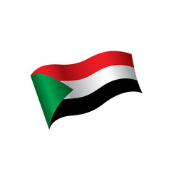 Sudan flag, vector illustration