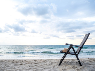 beach chair on the beach