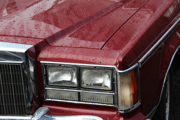 Car. Details. / Part of an old car close up
