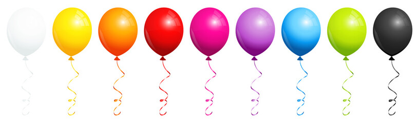 9 Rainbow Balloons Set © Jan Engel