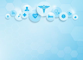 Medical background and icons