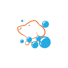 Grooming Dog with Bubble