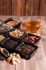 Various types of tea