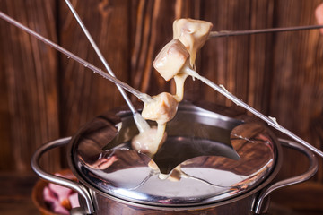 The cheese fondue