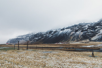 southern iceland under snow 