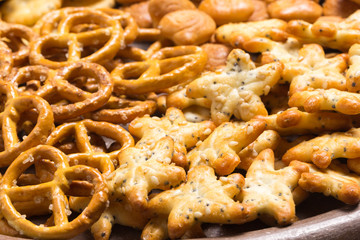 assortment of snacks on a plate