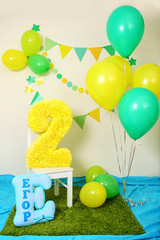 decoration for the second birthday
