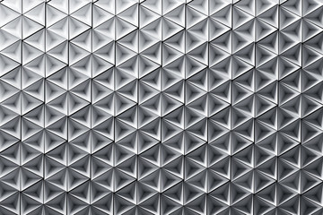 Illustration with many repeating inverted pyramids in pure white colors. Geometric three dimensional pattern with inverted pyramids. 3d illustration.