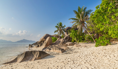 Anse Source d'Argent auf La Digue Seychellen