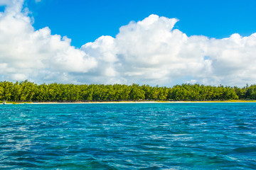 Beautiful summer landscape of the tropical coast