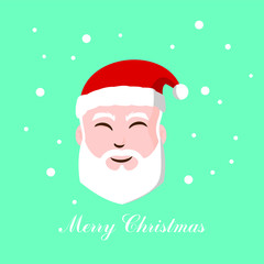 smile santa vector 