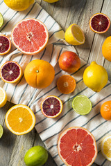 Assorted Raw Organic Citrus Fruit