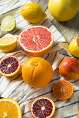 Assorted Raw Organic Citrus Fruit