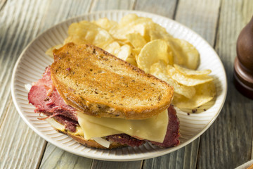 Savory Homemade Corned Beef Reuben Sandwich