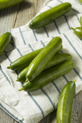 Raw Green Organic Persian Cucumbers