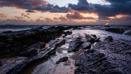 Fototapeta premium Sunset in the sea of Figueira