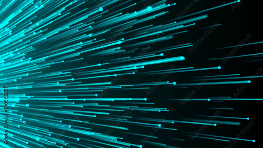 Aufkleber abstract background with optical fibers. 3d rendering