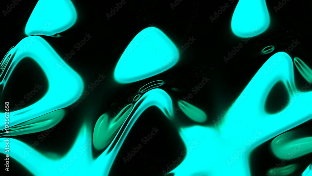 Poster abstract background with organic forms. cg digital backdrop. 3d rendering