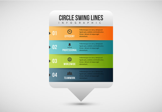 Multicolored Talk Bubble Infographic 1