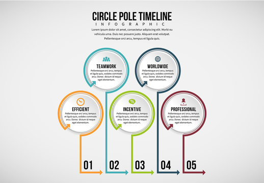 Standing Line and Circle Infographic 1