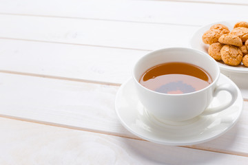 tea on the wooden table